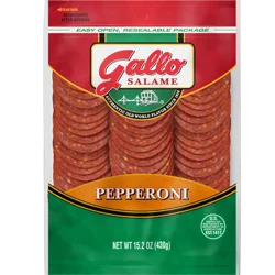 Gallo Salame Sliced Pepperoni Deli Lunch Meat, 15.2 oz