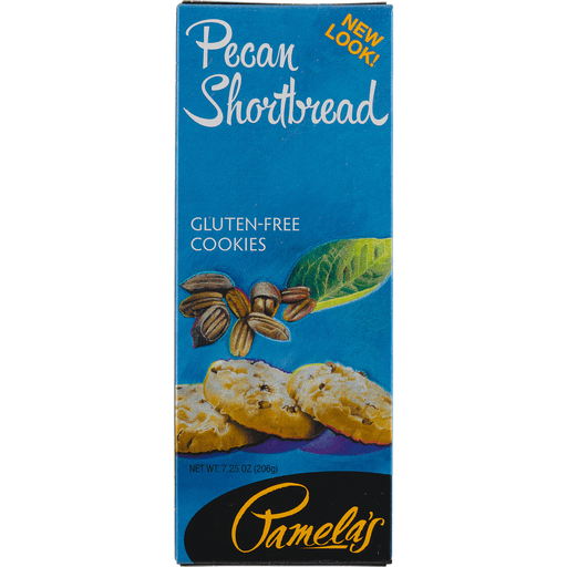 slide 4 of 8, Pamela's Gluten Free Pecan Shortbread Cookies, 7.25 oz