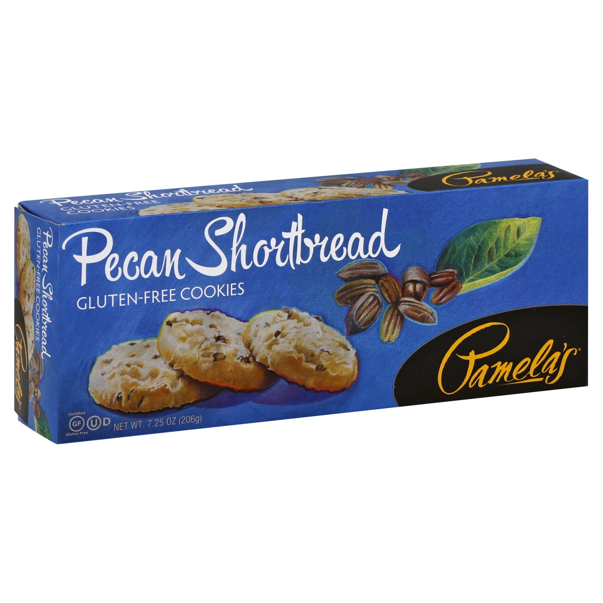 slide 1 of 8, Pamela's Gluten Free Pecan Shortbread Cookies, 7.25 oz