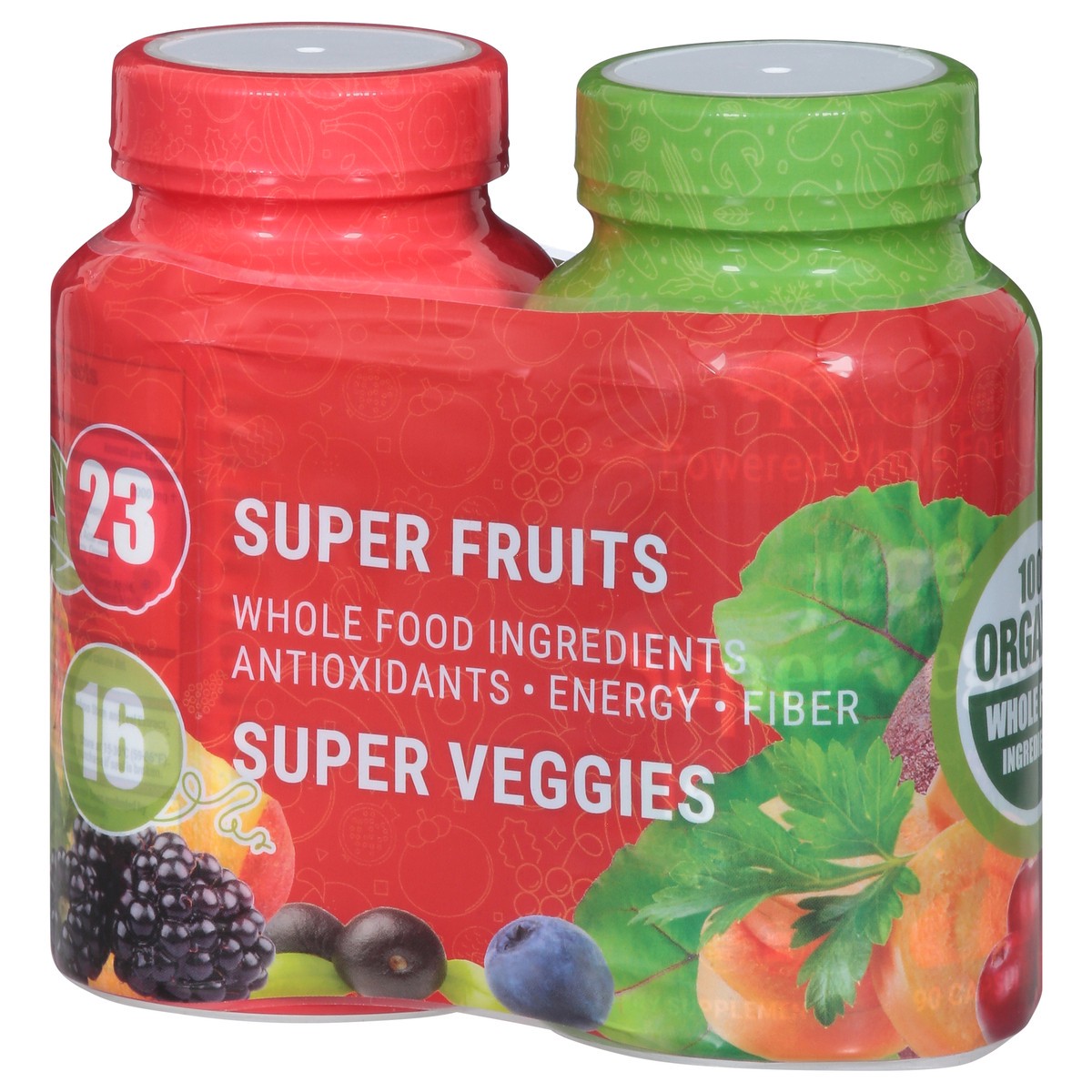 slide 4 of 12, Juce Super Veggies/Super Fruits Dietary Supplement 2 - 90 Capsule Bottles, 2 ct