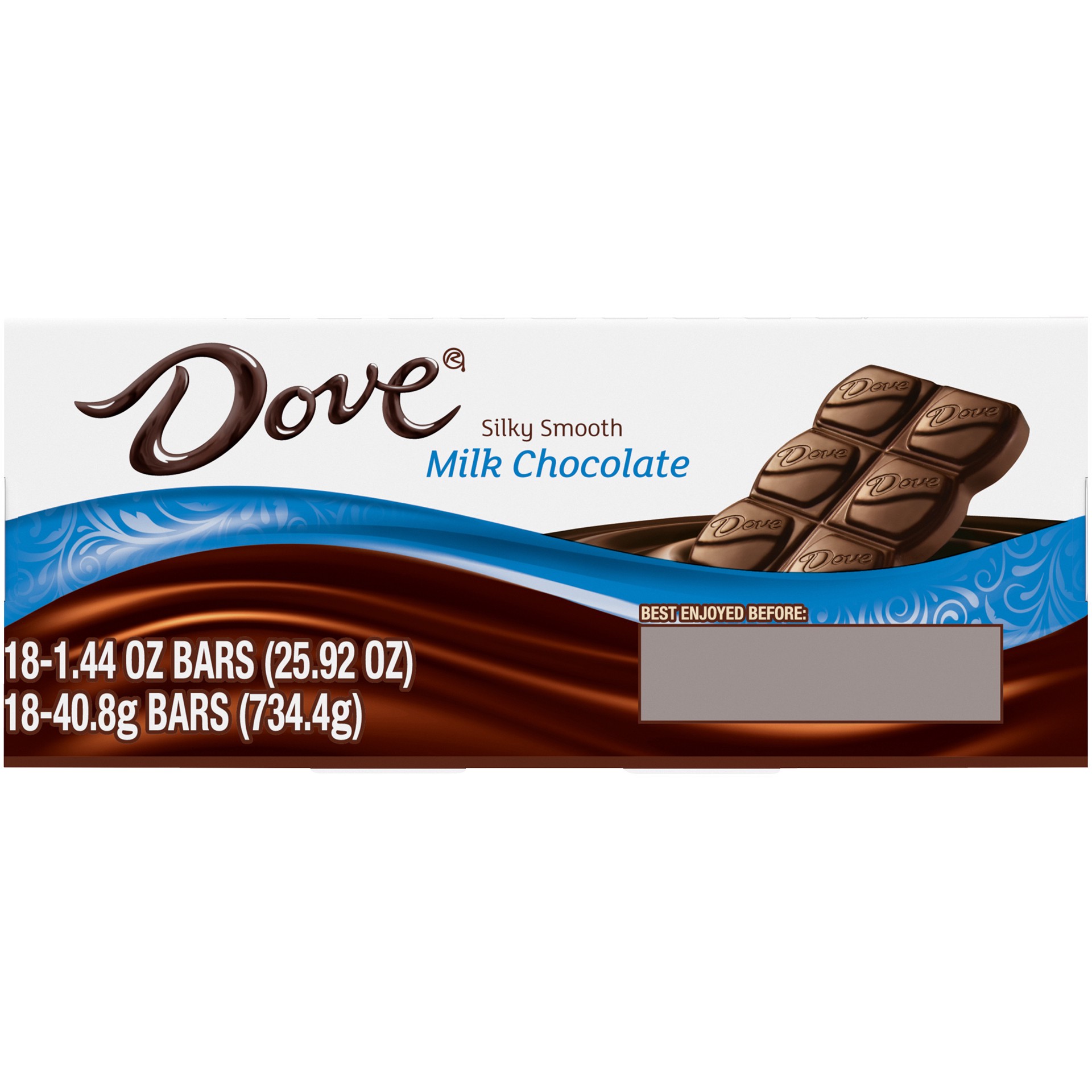 slide 5 of 5, Dove Silky Smooth Milk Chocolate 18 - 1.44 oz Bars, 18 ct