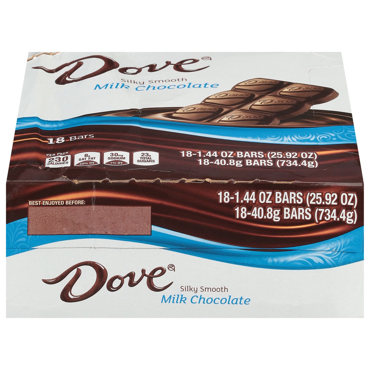 slide 1 of 5, Dove Silky Smooth Milk Chocolate 18 - 1.44 oz Bars, 18 ct
