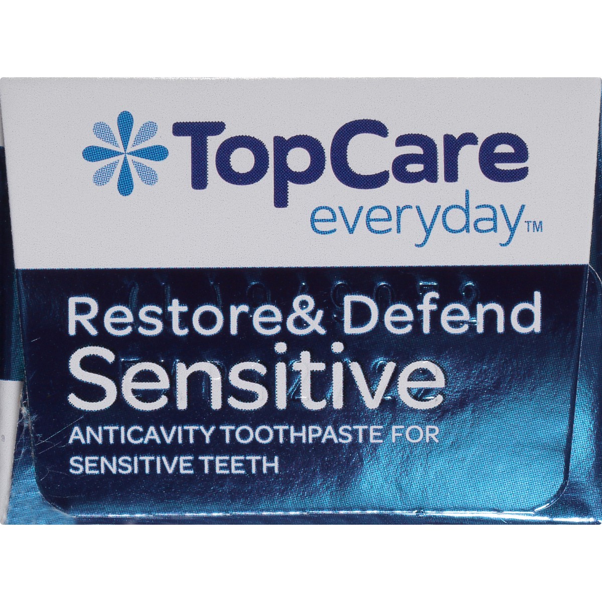 slide 5 of 9, TopCare Whitening Restore & Defend Sensitive Anticavity Toothpaste For Sensitive Teeth, 3.4 oz