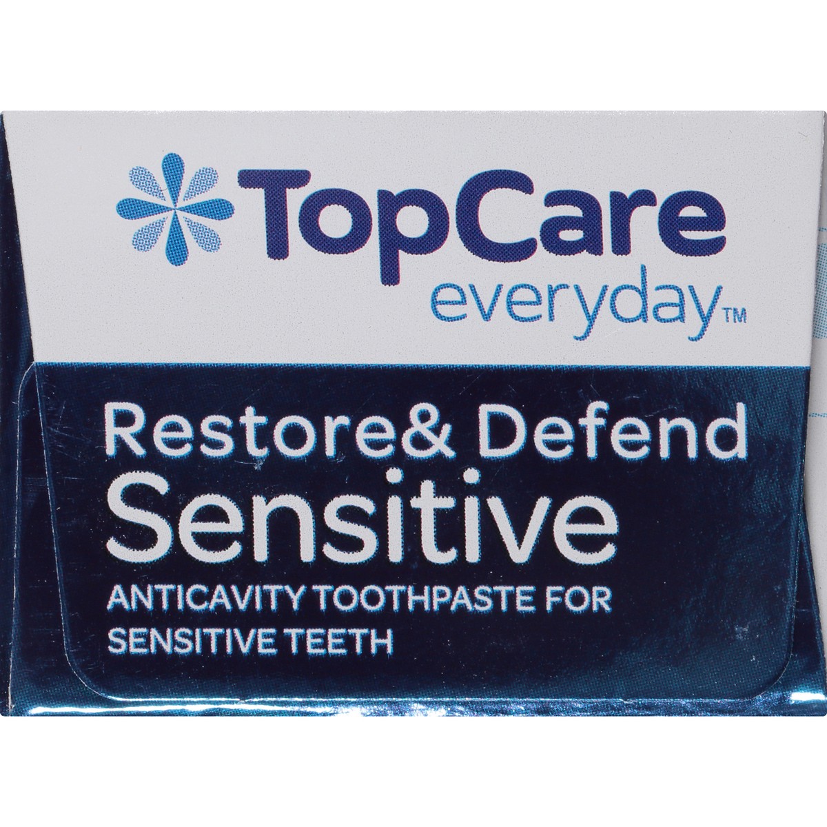 slide 3 of 9, TopCare Whitening Restore & Defend Sensitive Anticavity Toothpaste For Sensitive Teeth, 3.4 oz