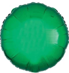 Metallic Green Circle Balloon, 18"