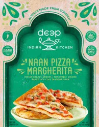 Deep Indian Kitchen Naan Pizza, Margherita, Mild Spice