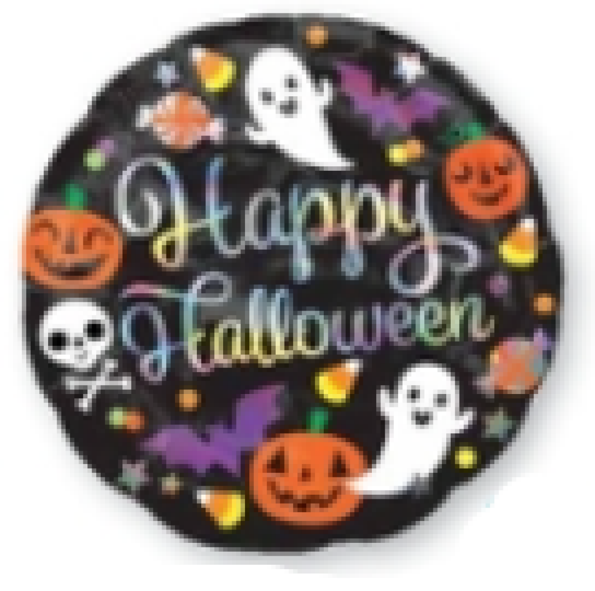slide 1 of 1, IRIDESCENT HALLOWEEN 18 BALLOON, 1 ct