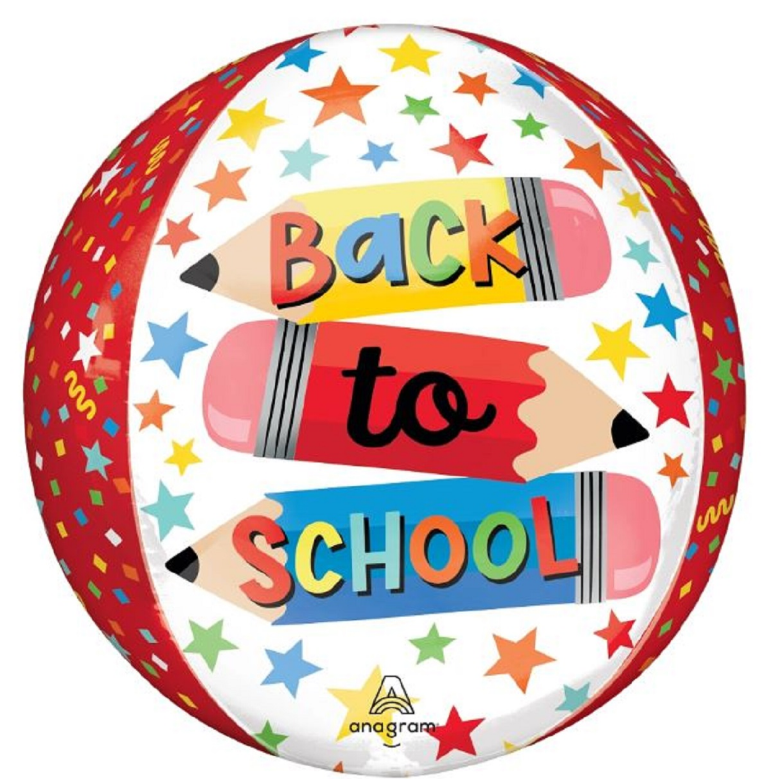 slide 1 of 1, Write on Back-to-School Orbz Balloon, 1 ct