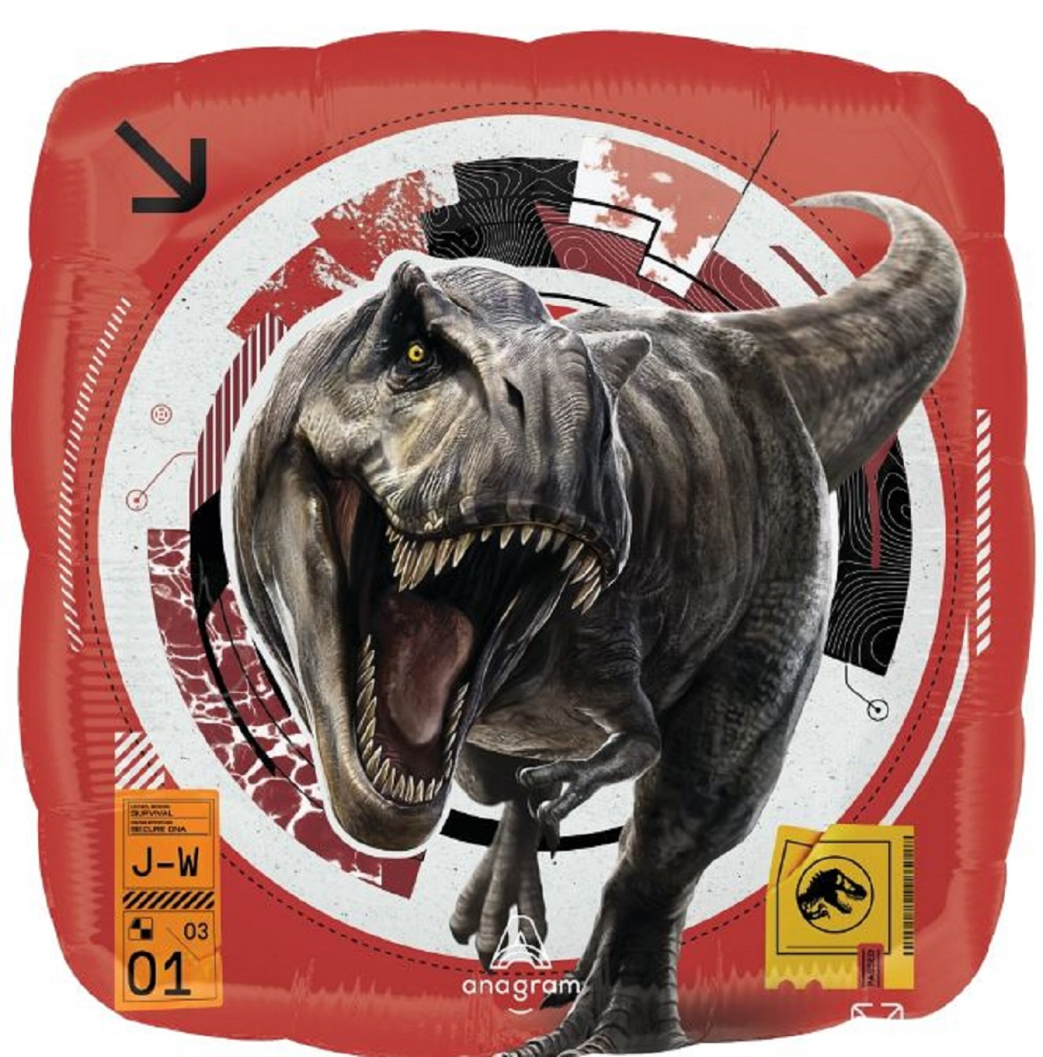slide 1 of 1, Jurassic World Rebirth Balloon, 18", 18 in