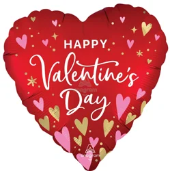 Happy Valentine's Day Heartfelt Elegance Jumbo Balloon