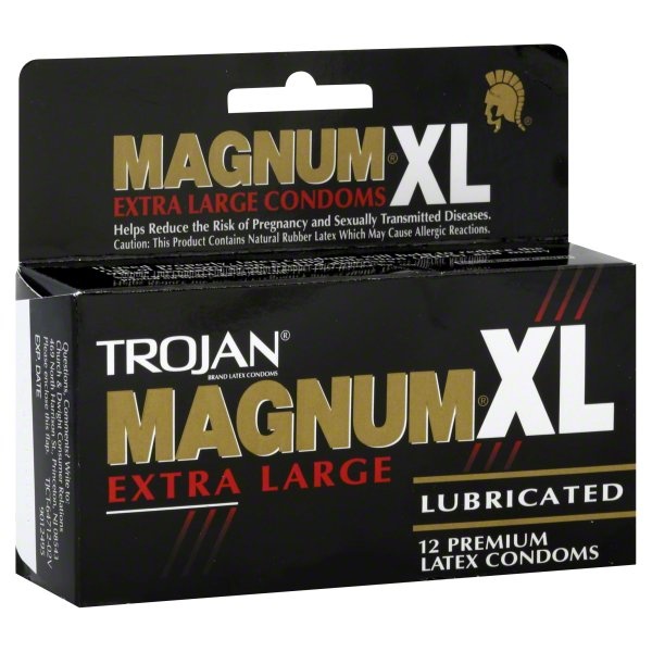 slide 1 of 1, Trojan Latex Condoms, Premium, Lubricated, Extra Large Size, 12 ct