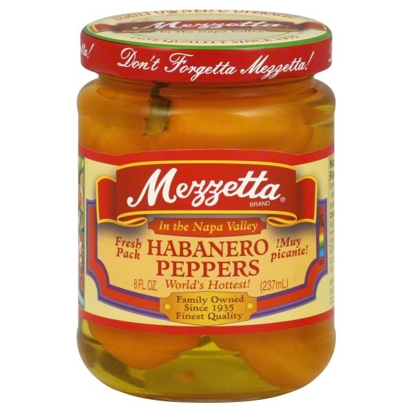 slide 1 of 2, Mezzetta Habanero Pe, 8 oz