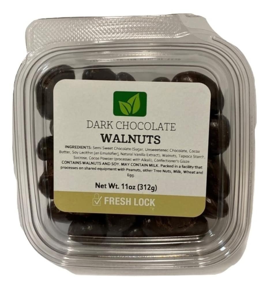 slide 1 of 1, Torn & Glasser Torn Glasser Dark Chocolate Walnuts, 11 oz