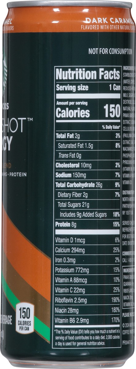 slide 13 of 14, Starbucks Tripleshot Energy Coffee Beverage Dark Caramel- 11 fl oz, 11 fl oz