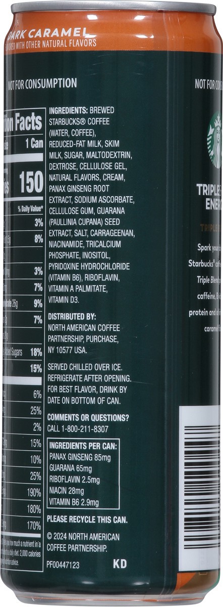 slide 6 of 14, Starbucks Tripleshot Energy Coffee Beverage Dark Caramel- 11 fl oz, 11 fl oz