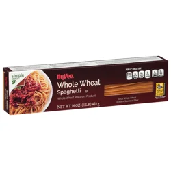 Hy-vee Whole Wheat Macaroni Product, Spaghetti