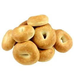 Giant Bakery Junior Mini Plain Bagels - 10 ct