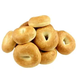Bakery Junior Mini Plain Bagels - 10 ct