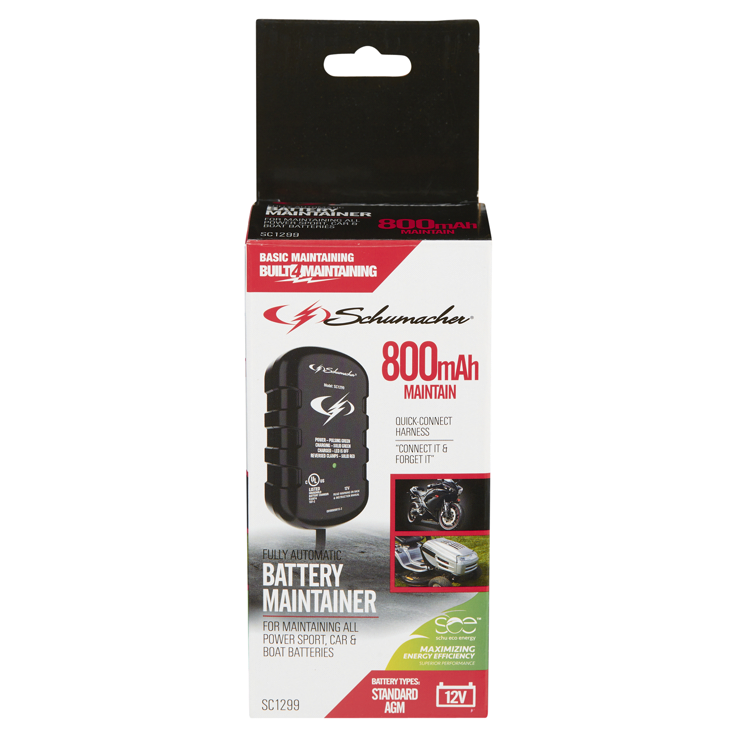slide 1 of 2, Schumacher SC1299 0.75A 12V Battery Maintainer, 1 ct