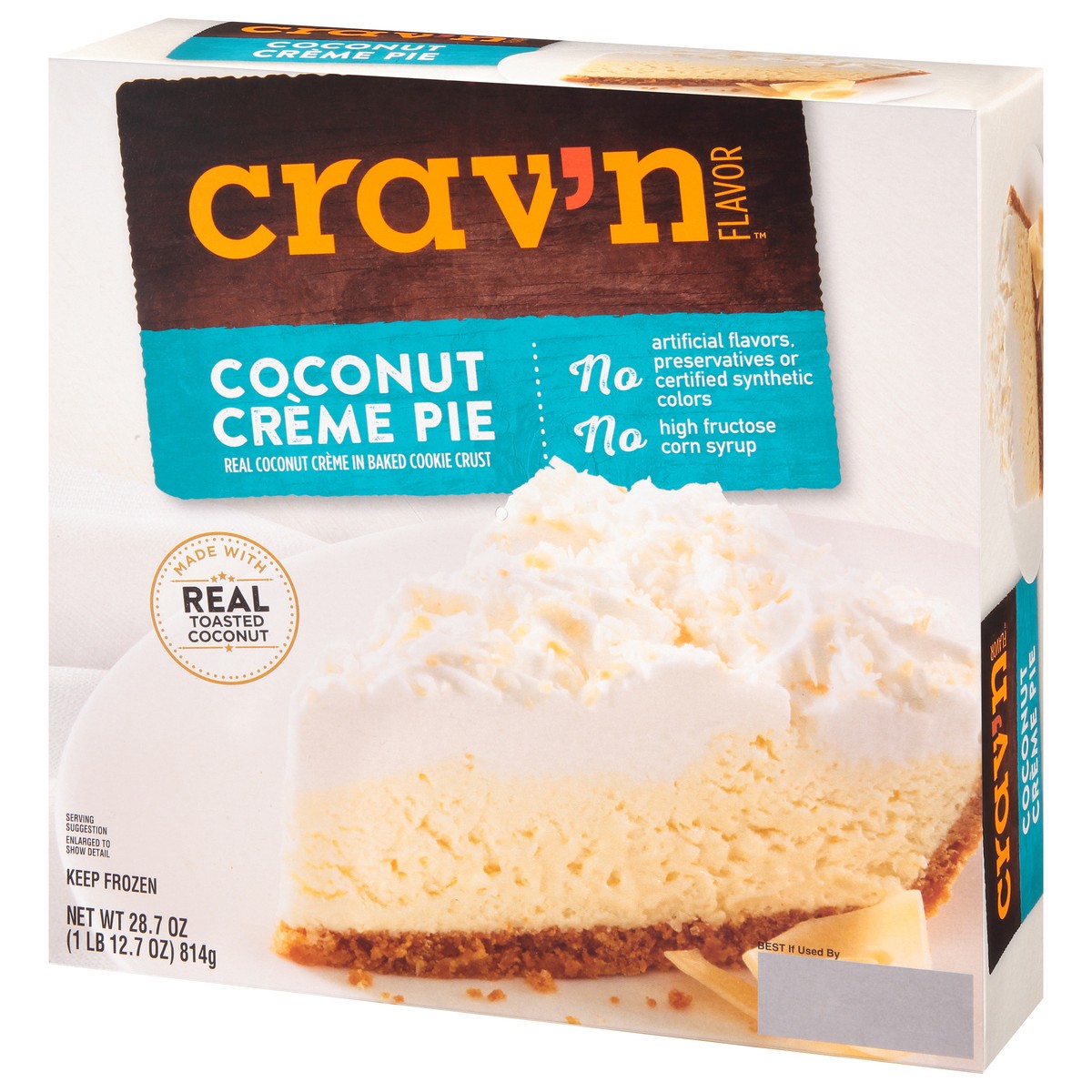 slide 8 of 9, Crav'n Flavor Cravn Coconut Pie, 28.7 oz