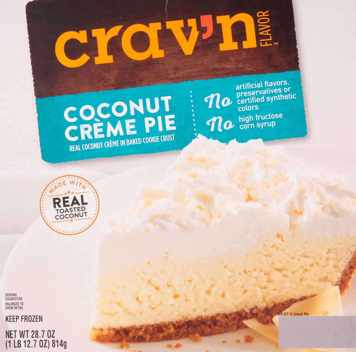 slide 3 of 9, Crav'n Flavor Cravn Coconut Pie, 28.7 oz