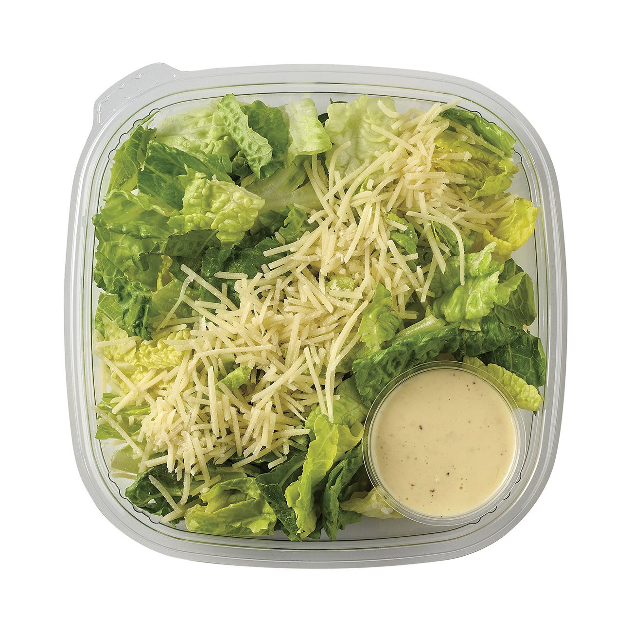 slide 1 of 1, Meal Simple by H-E-B Caesar Side Salad with Creamy Caesar Dressing, 1 ct