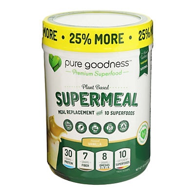 slide 1 of 1, Pure Goodness Premium Supermeal Vanilla, 1.32 lb