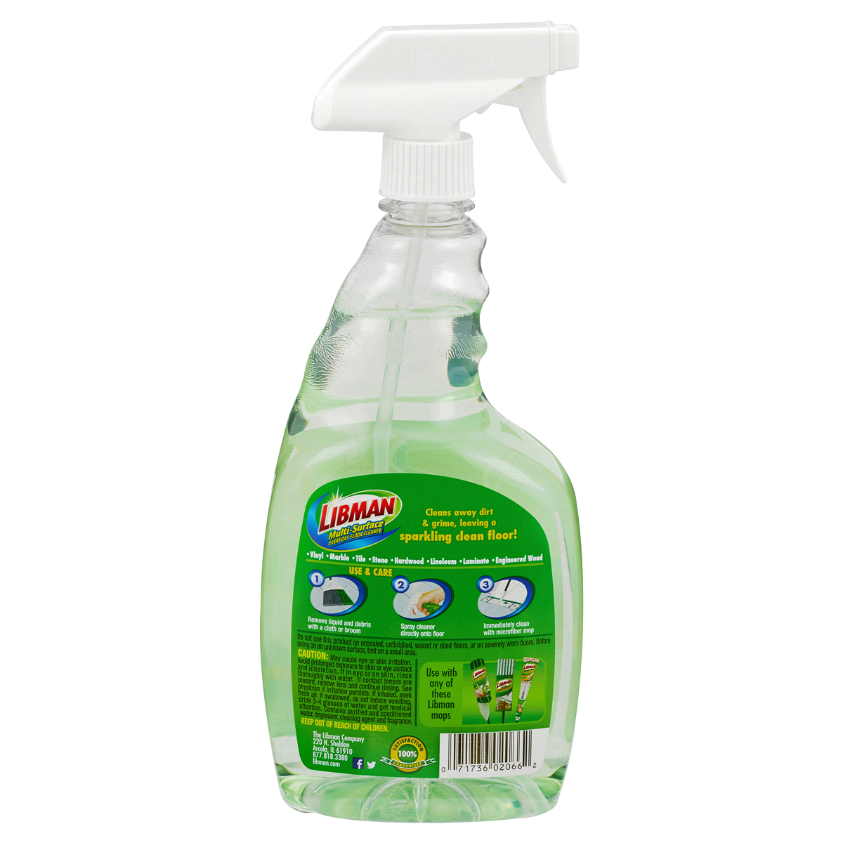 slide 2 of 2, Libman Multi-Surface Floor Cleaner, 32 oz