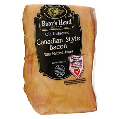 slide 1 of 1, Boar's Head Canadian Bacon, 