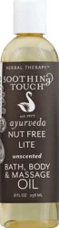Soothing Touch Bath, Body & Massage Oil 8 oz