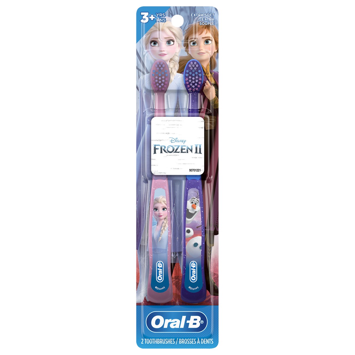 slide 1 of 5, Oral-B Kid's Toothbrush featuring Disney's Frozen II, Soft Bristles, for Children and Toddlers 3+, 2 Count, 2 ct