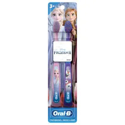 Oral-B Kid's Toothbrush featuring Disney's Frozen II, Soft Bristles, for Children and Toddlers 3+, 2 Count