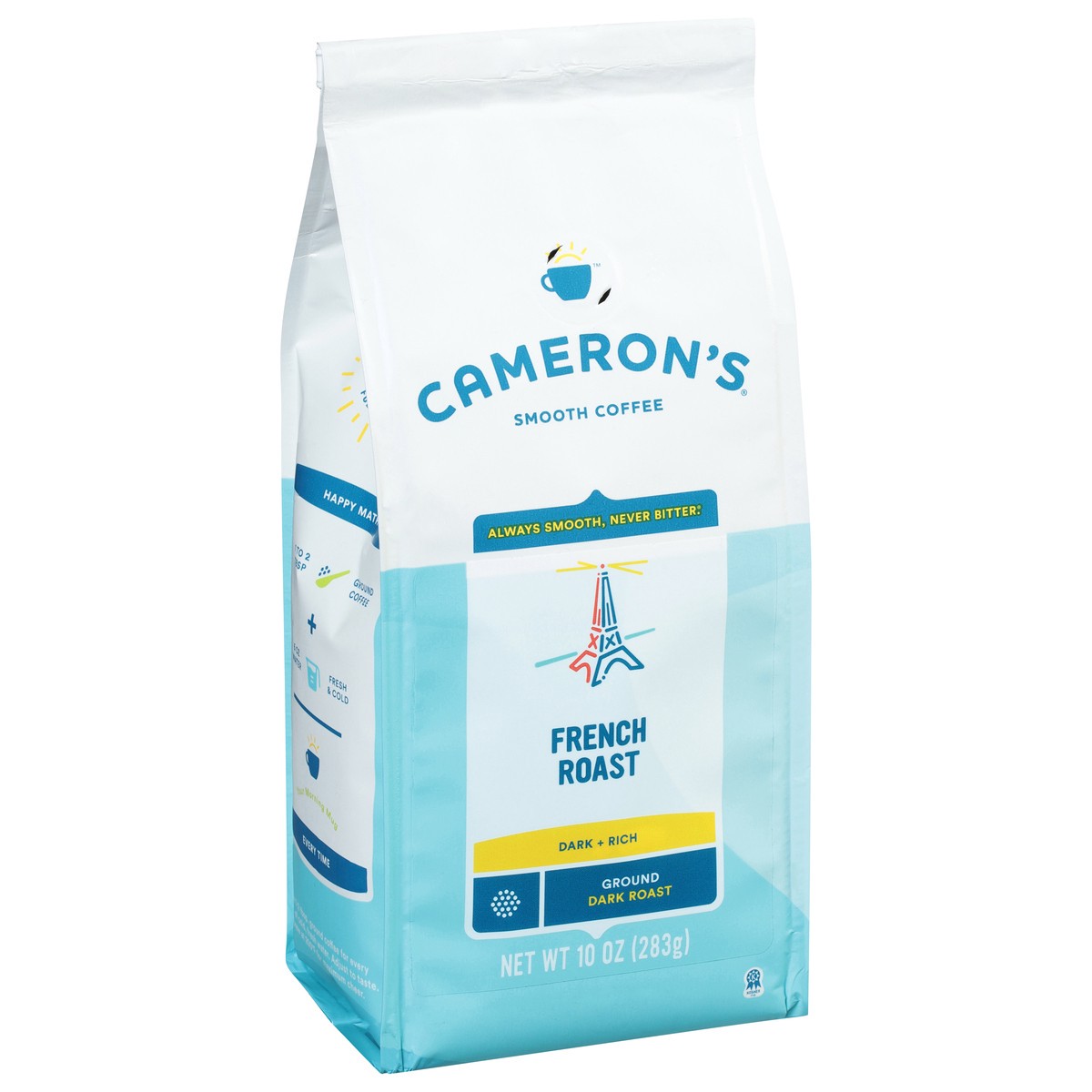 slide 2 of 10, Cameron's Coffee Roasted Ground Coffee Bag, French Roast, 10oz, 10 oz