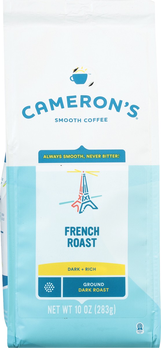 slide 8 of 10, Cameron's Coffee Roasted Ground Coffee Bag, French Roast, 10oz, 10 oz