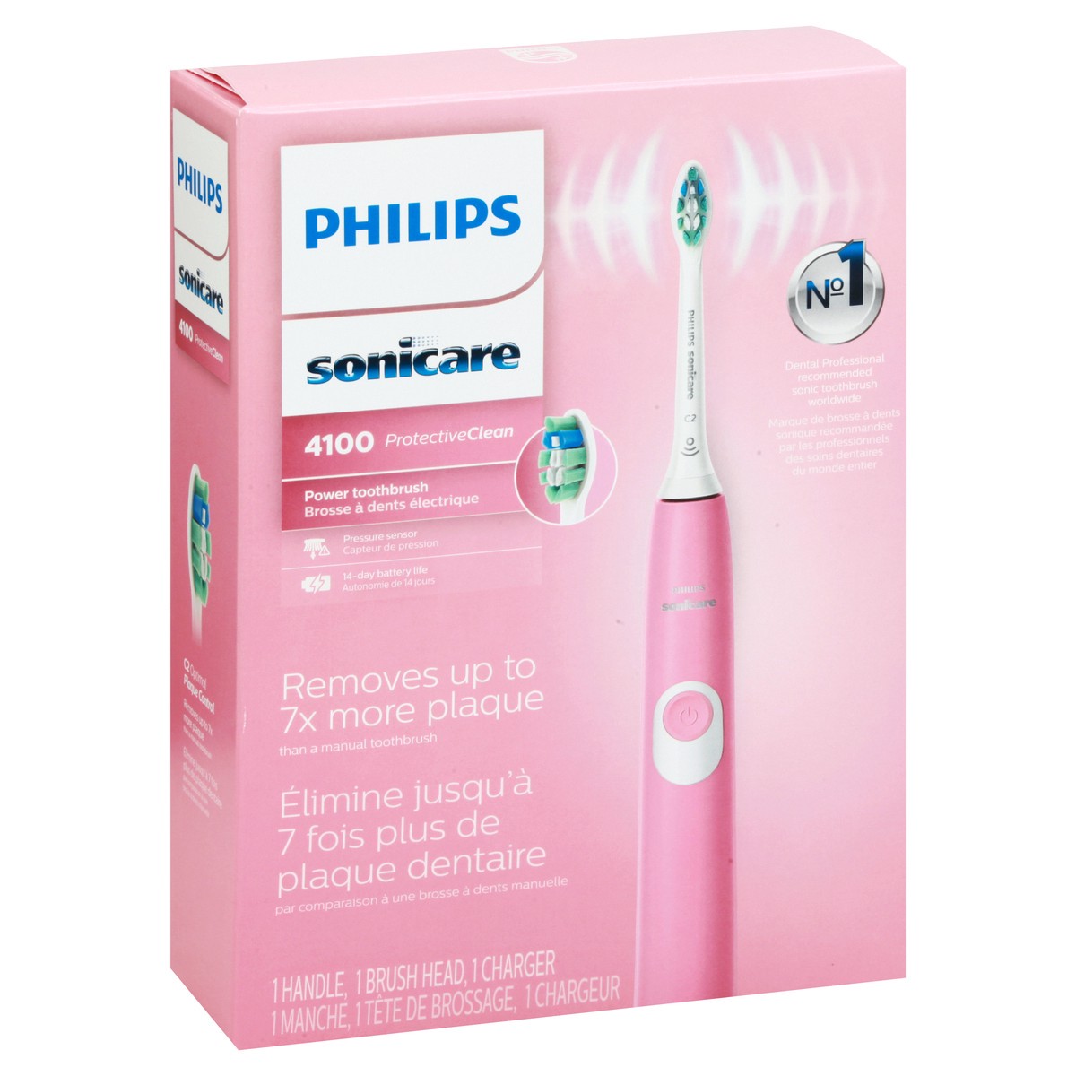 slide 2 of 9, Philips Sonicare ProtectiveClean 4100 Plaque Control Power Toothbrush 1 ea, 1 ct