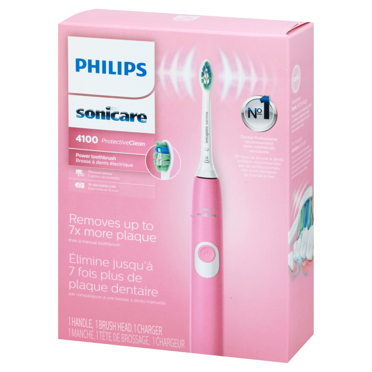 slide 3 of 9, Philips Sonicare ProtectiveClean 4100 Plaque Control Power Toothbrush 1 ea, 1 ct