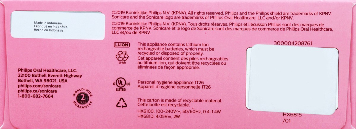 slide 4 of 9, Philips Sonicare ProtectiveClean 4100 Plaque Control Power Toothbrush 1 ea, 1 ct