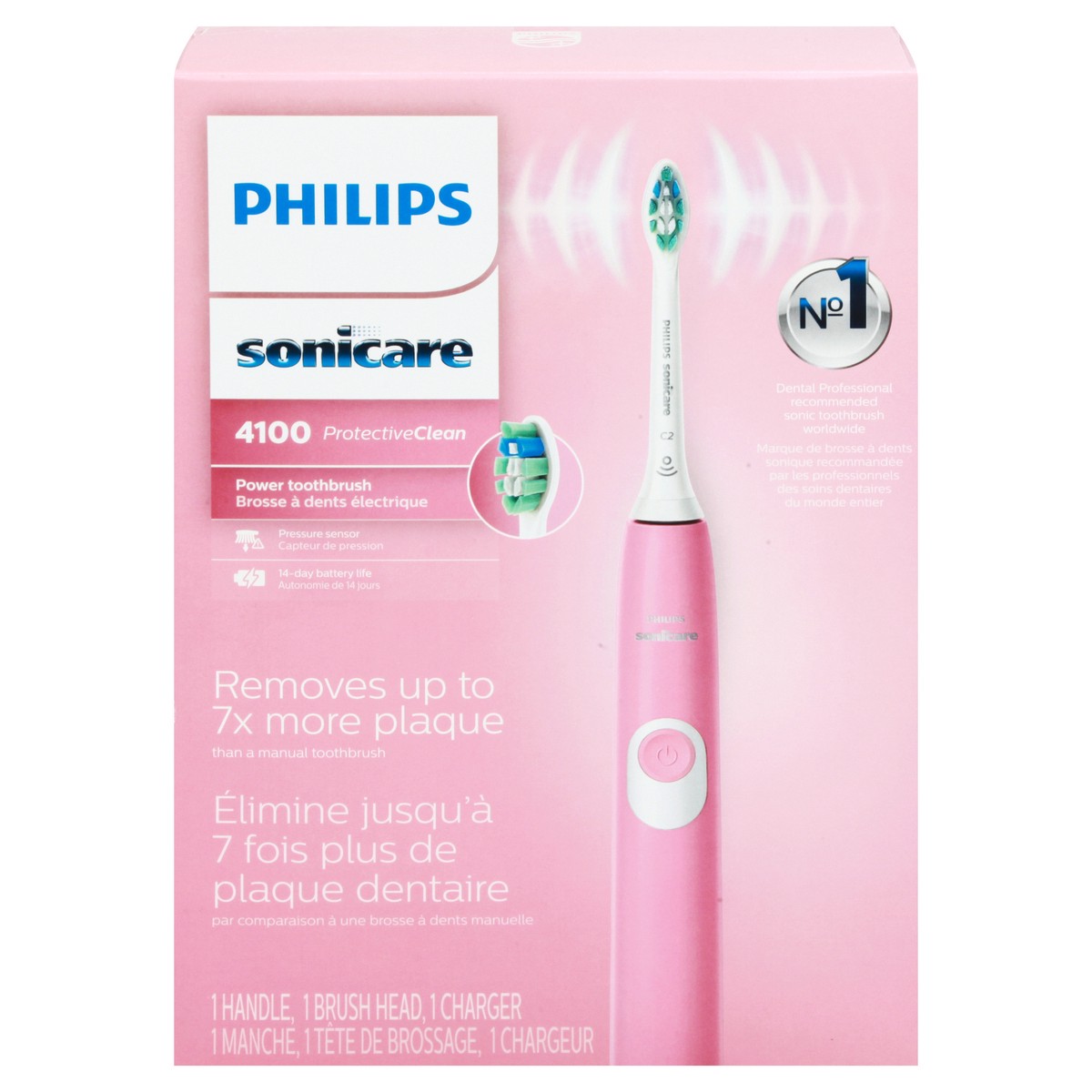 slide 1 of 9, Philips Sonicare ProtectiveClean 4100 Plaque Control Power Toothbrush 1 ea, 1 ct