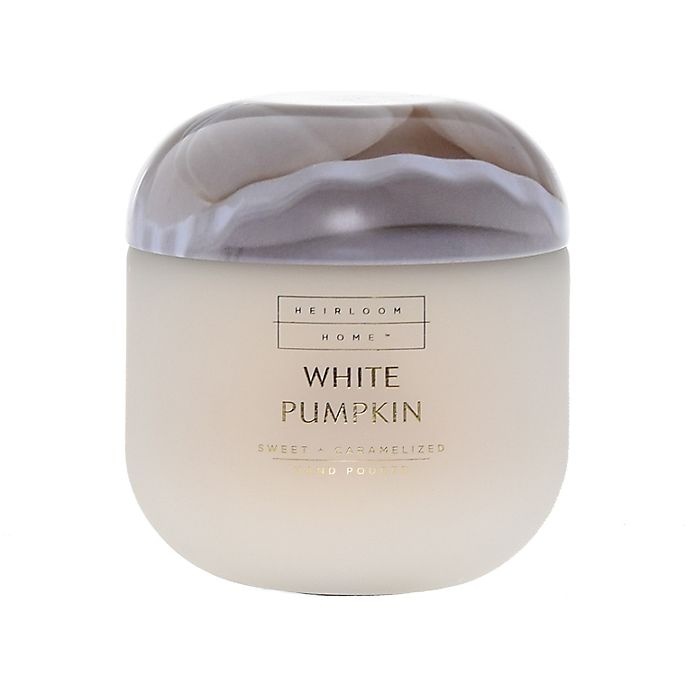 slide 1 of 1, Heirloom Home White Pumpkin Small Glass Jar Candle, 4 oz