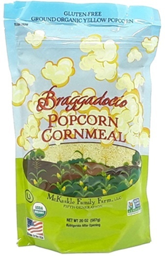 slide 1 of 1, Braggadocio Organic Popcorn Cornmeal, 20 oz