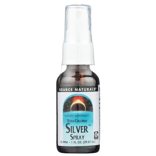 slide 1 of 1, Source Naturals Ultra Col Silver Throat Spray, 1 ct