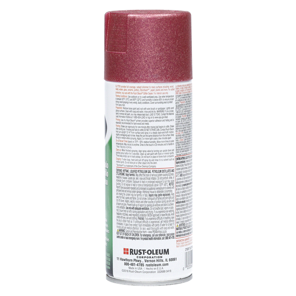 slide 8 of 9, Rust-Oleum Glitter Spray Paint - 276287, Pink, 10.25 oz