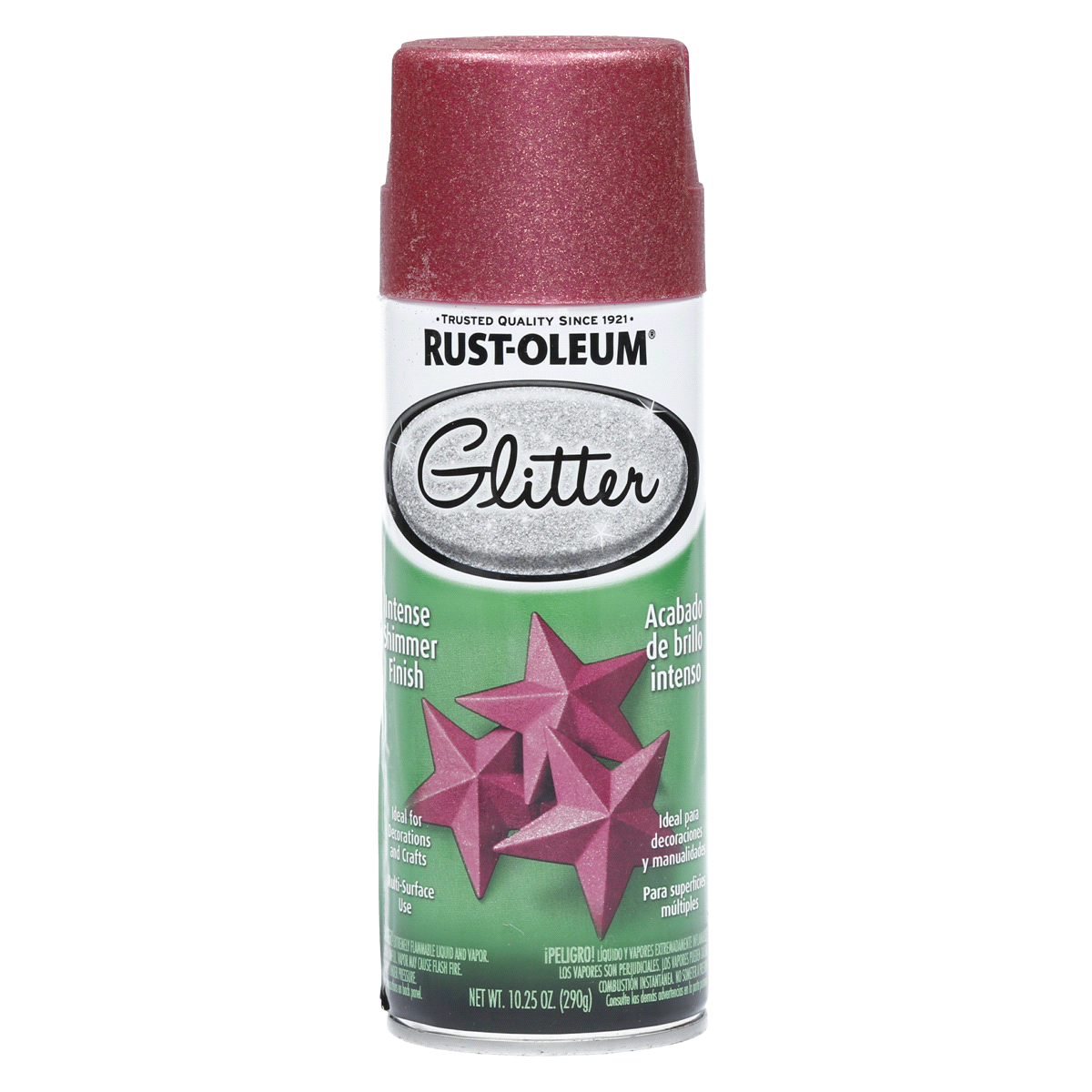 slide 1 of 9, Rust-Oleum Glitter Spray Paint - 276287, Pink, 10.25 oz