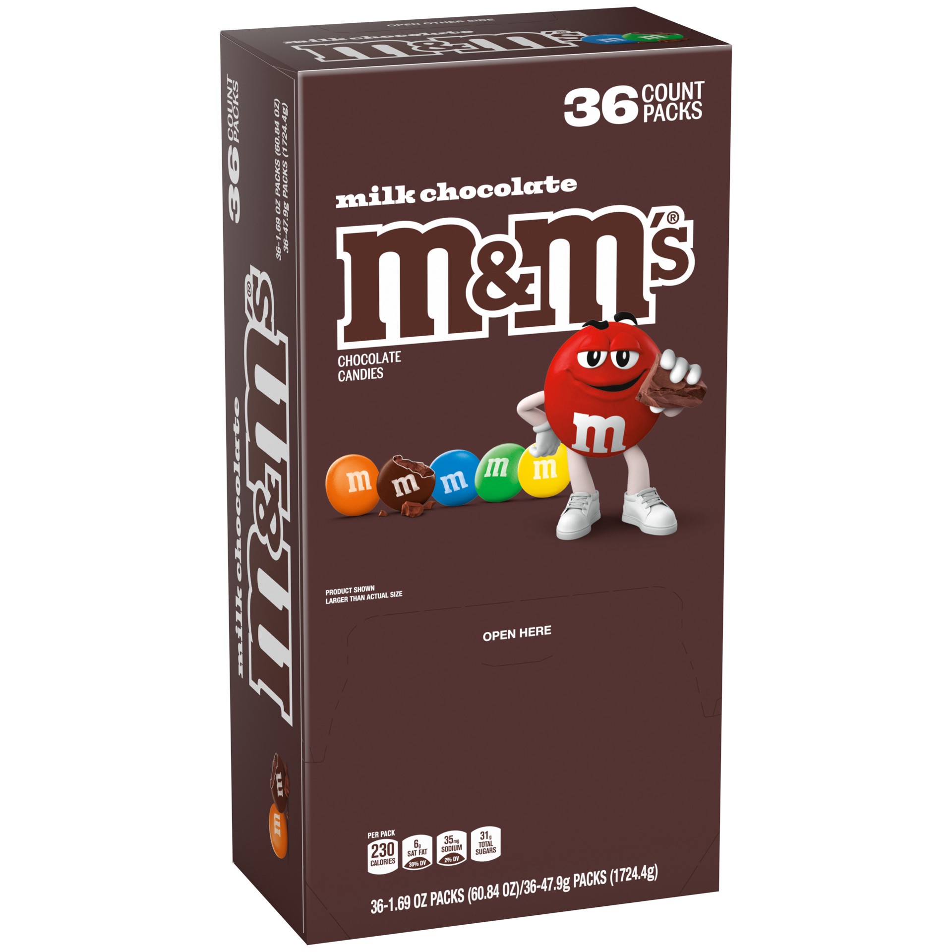 slide 1 of 3, M&M's Milk Chocolate Candy Singles Size - 60.84 oz, 60.84 oz