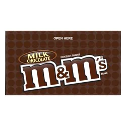 M&M'S Milk Chocolate Candy Singles Size 1.69-Ounce Pouch 36-Count Box