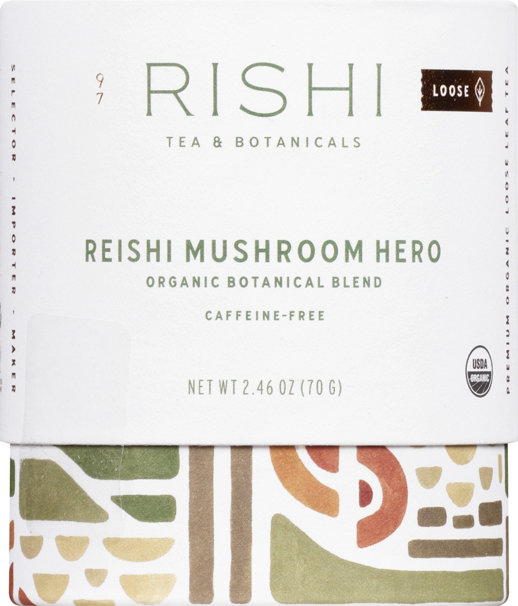 slide 8 of 12, Rishi Caffeine-Free Organic Loose Reishi Mushroom Hero Tea - 2.46 oz, 2.46 oz