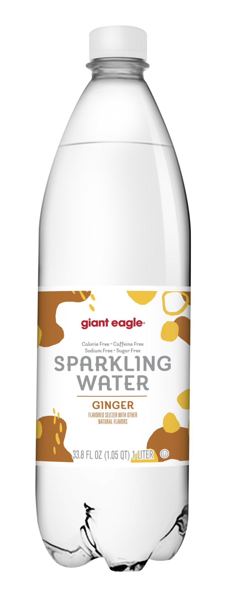 slide 1 of 1, Giant Eagle Sparkling Water, Ginger, 1 l