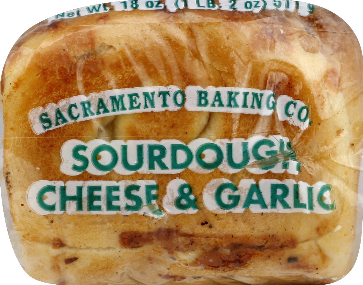 slide 4 of 5, Sacramento Baking Co. Sour Cheese & Garlic Round, 18 oz