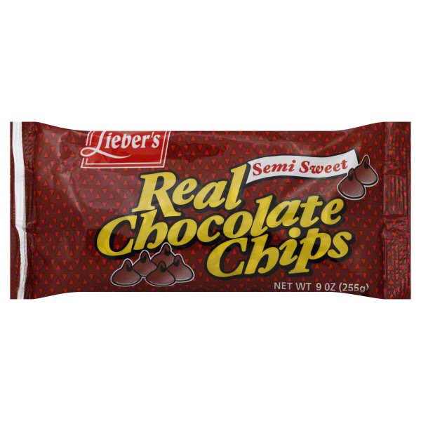 slide 1 of 5, Lieber's Chocolate Chips, Semi Sweet, 9 oz