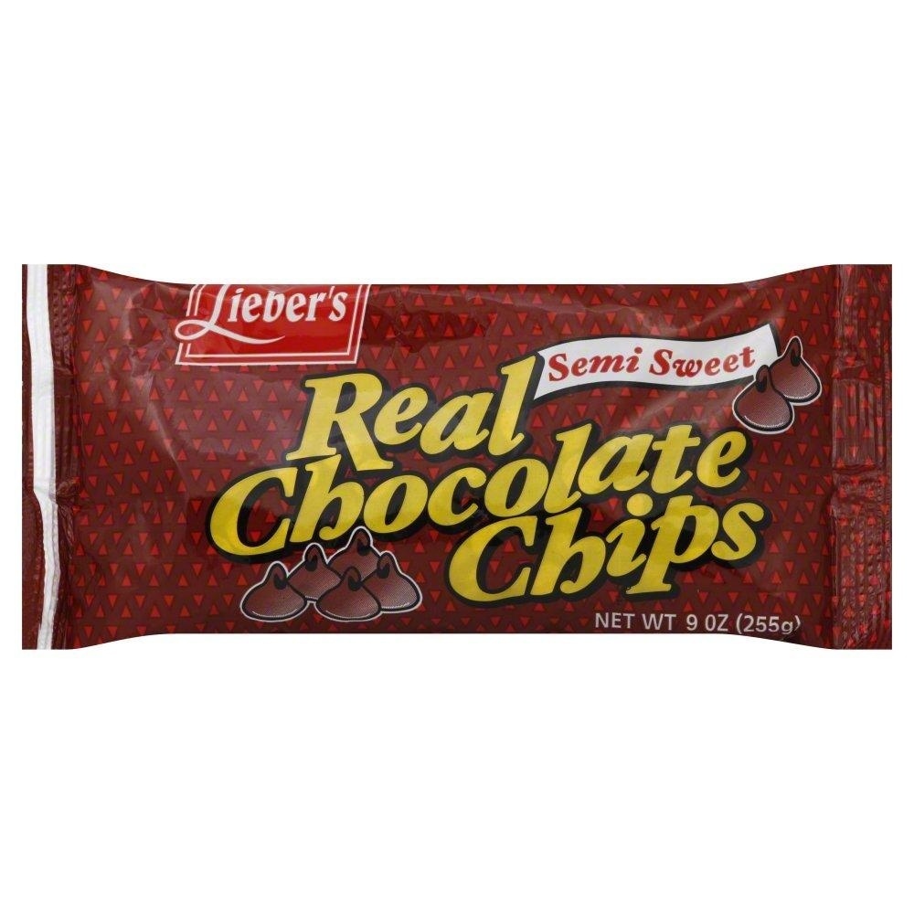 slide 1 of 1, Lieber's Chocolate Chips, Semi Sweet, 9 oz